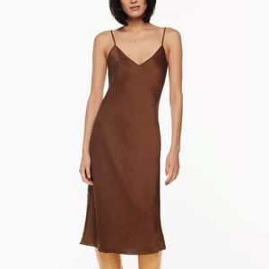 Aritzia Wilfred Slip Midi Dress (New)